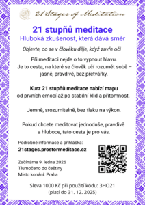 Kurz 21 stupňů meditace